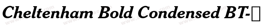 Cheltenham Bold Condensed BT字体转换